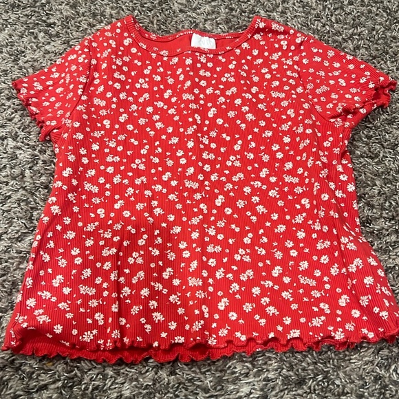 🔥 Zara ribbed tee - Picture 1 of 3